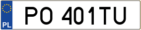 Truck License Plate